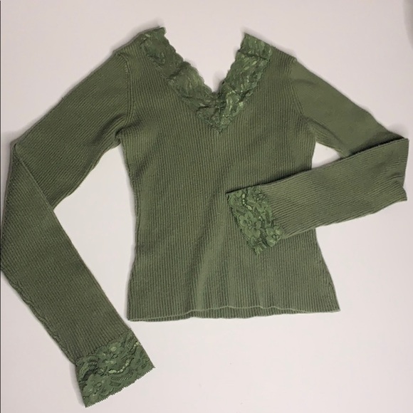 August Silk Small long sleeve 3 Top Bundle petite women’s stretch rib knit - Picture 7 of 8